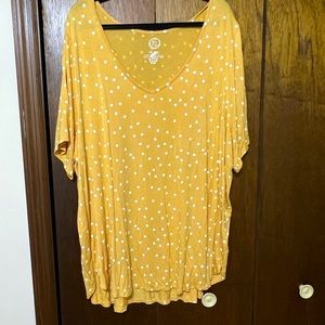 Yellow polka dot Top